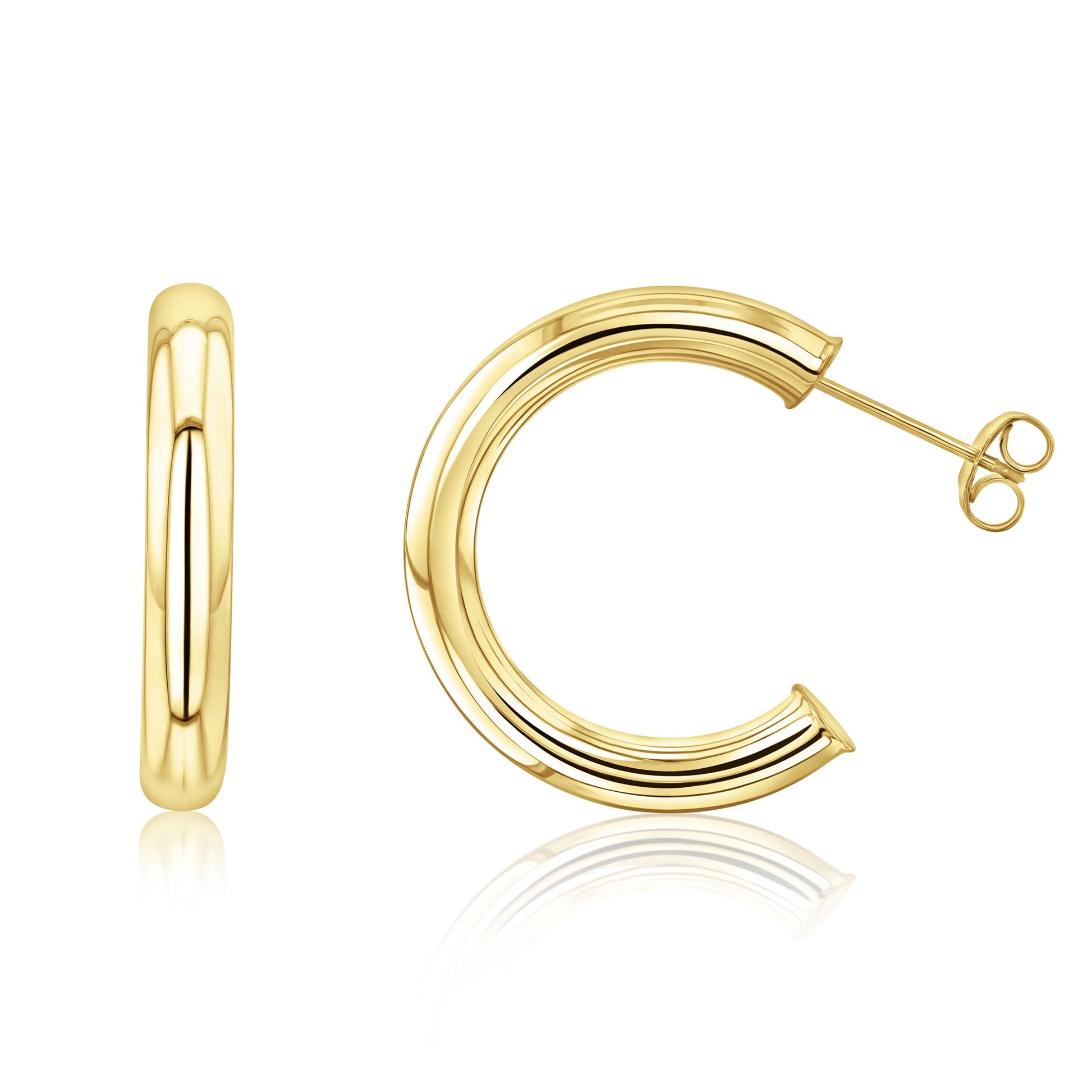 Kobelli 4x25 MM Open Hoop Earrings