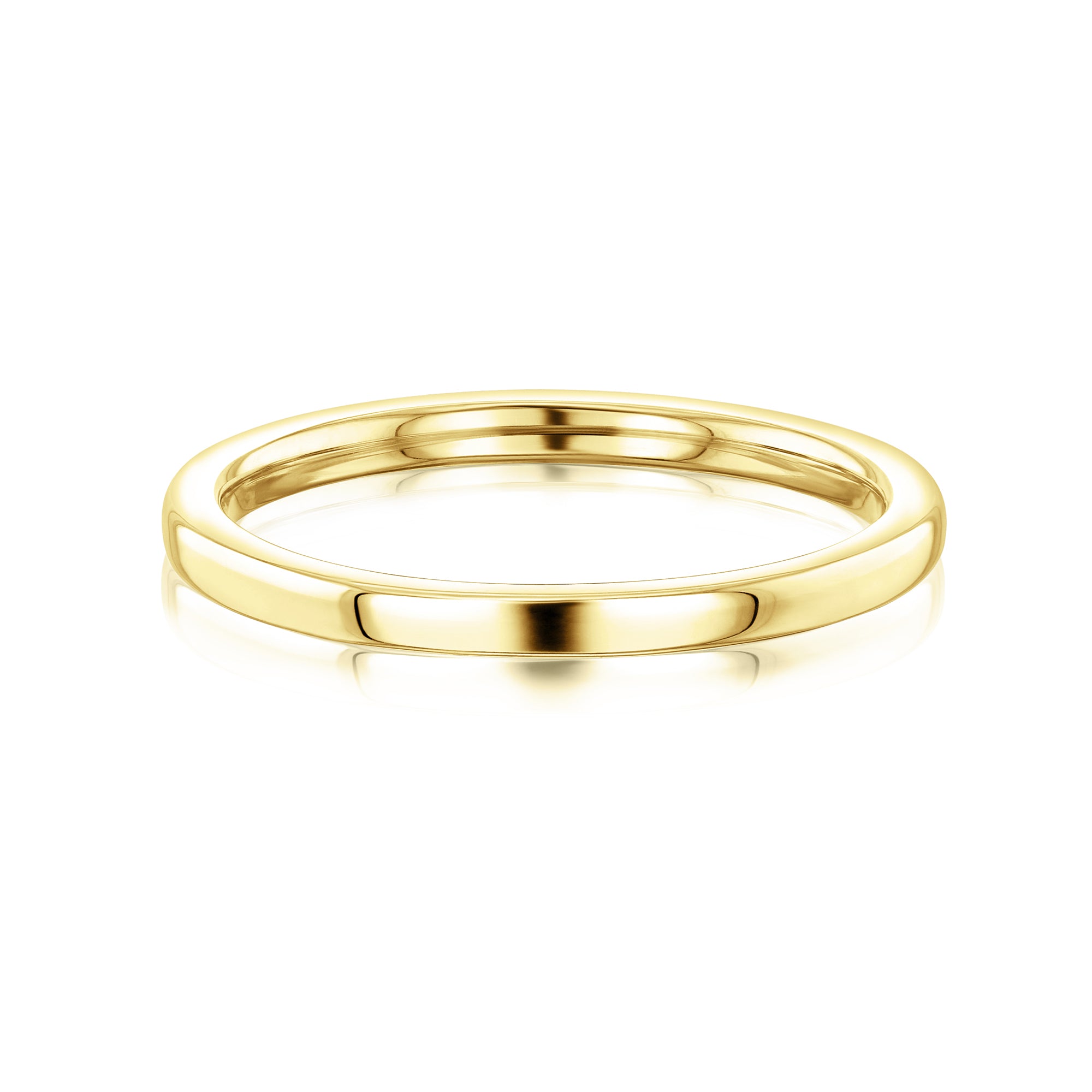 1.8mm Plain Gold Signature Ring