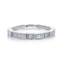 Kobelli Vintage Style Baguette Diamond Band