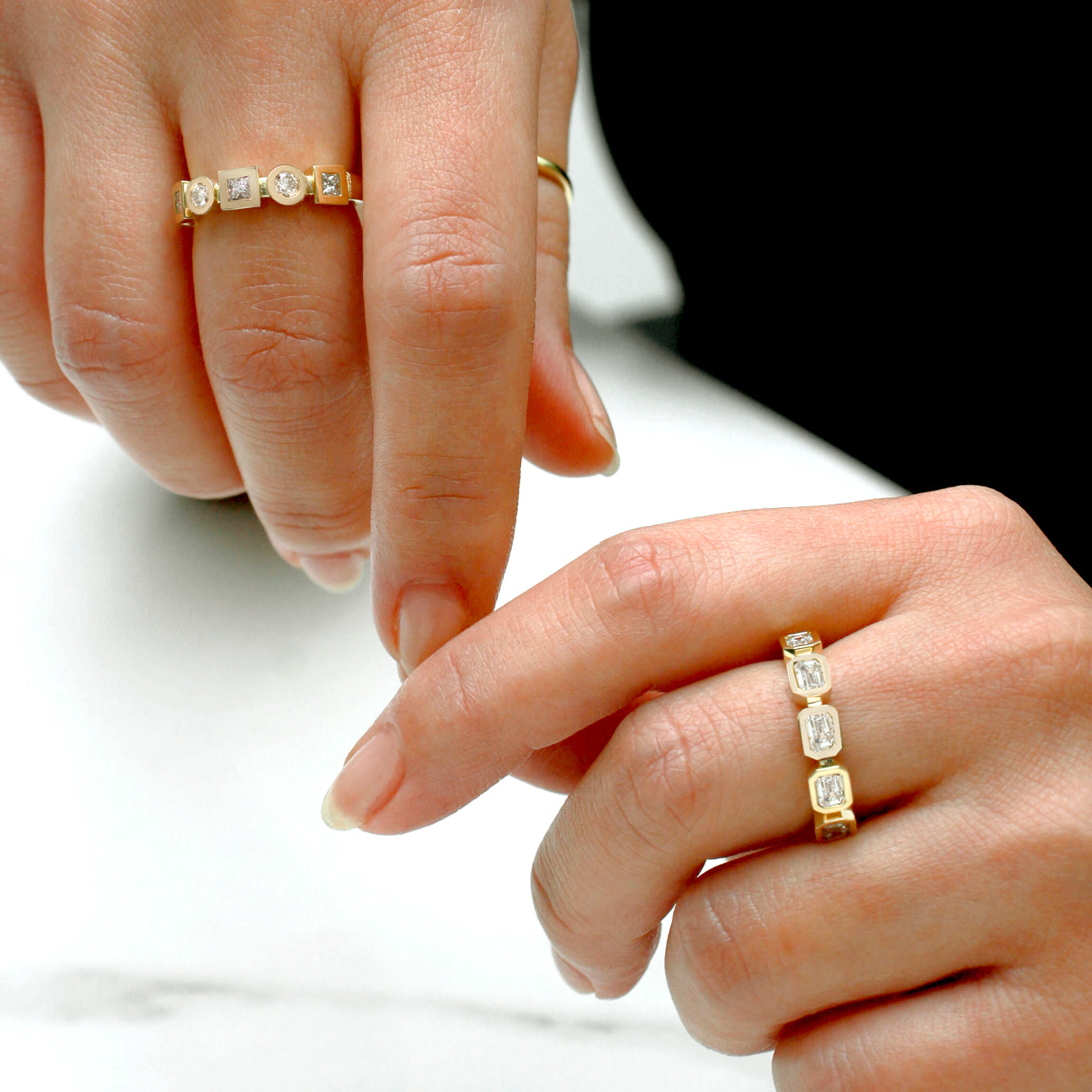 Kobelli Mixed Bentley Diamond Ring