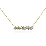 Kobelli Mixy Natural Diamonds Bar Necklace