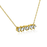 Kobelli Mixy Natural Diamonds Bar Necklace