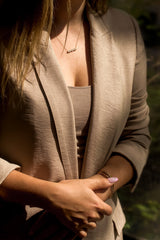 Kobelli Mixy Natural Diamonds Bar Necklace