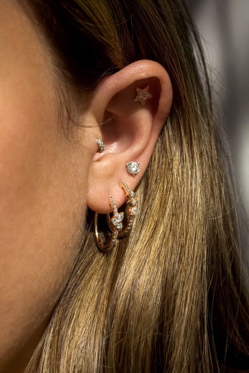 Kobelli Mixy Constellation Bar Diamond Earrings