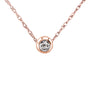 0.10 Carat Natural Diamond Solitaire Lucy Necklace
