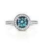 1.05 Carat Blue Diamond Ring - Size 4 Only