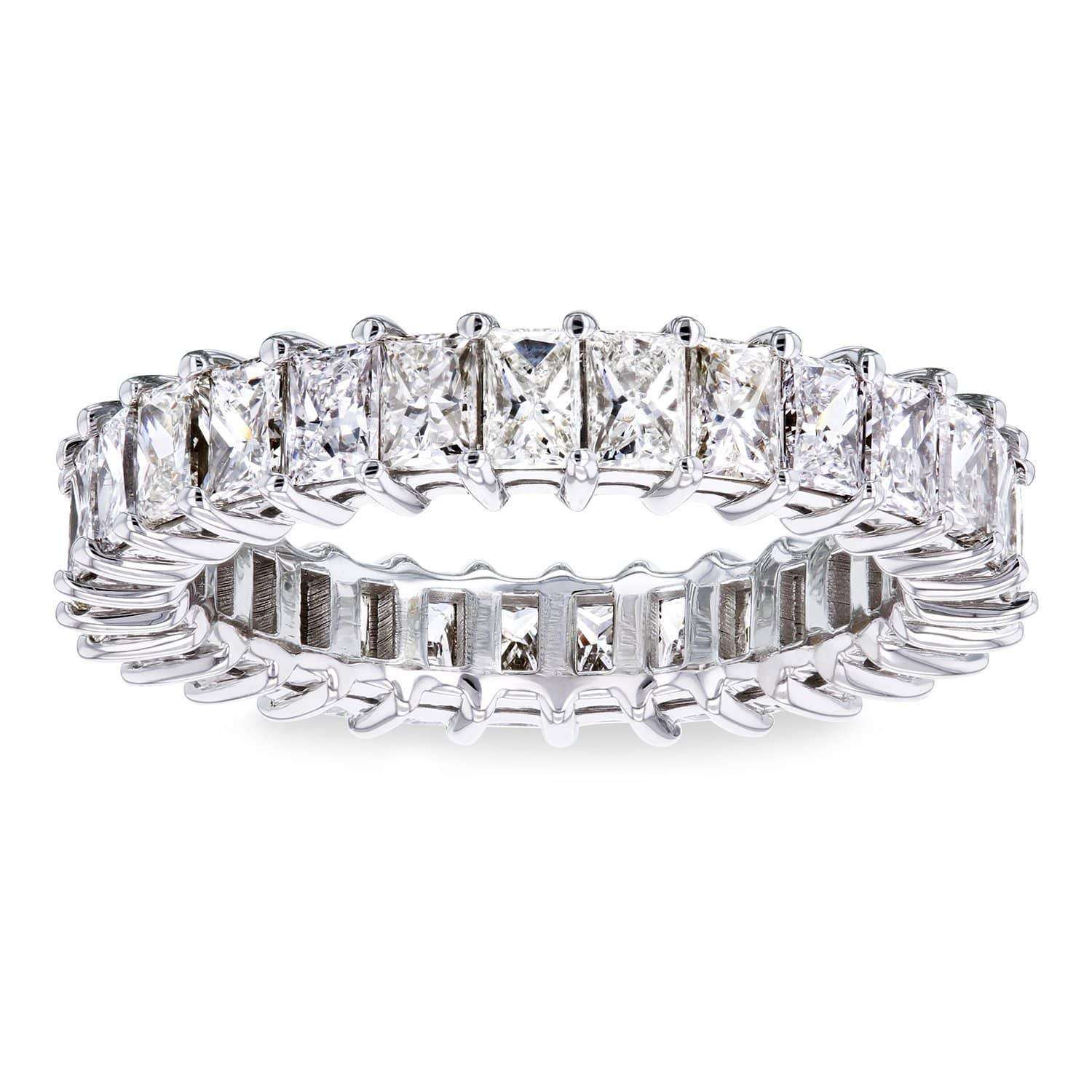 Kobelli Princess Baguette Diamond Eternity Band 2 7/8 CTW 18k White Gold  - Size 5.25 71305X/5.25W
