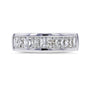 1.38 Carat Natural Diamond Princess Baguette Ring