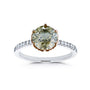 2.33 Carat Champagne Diamond Crown Ring