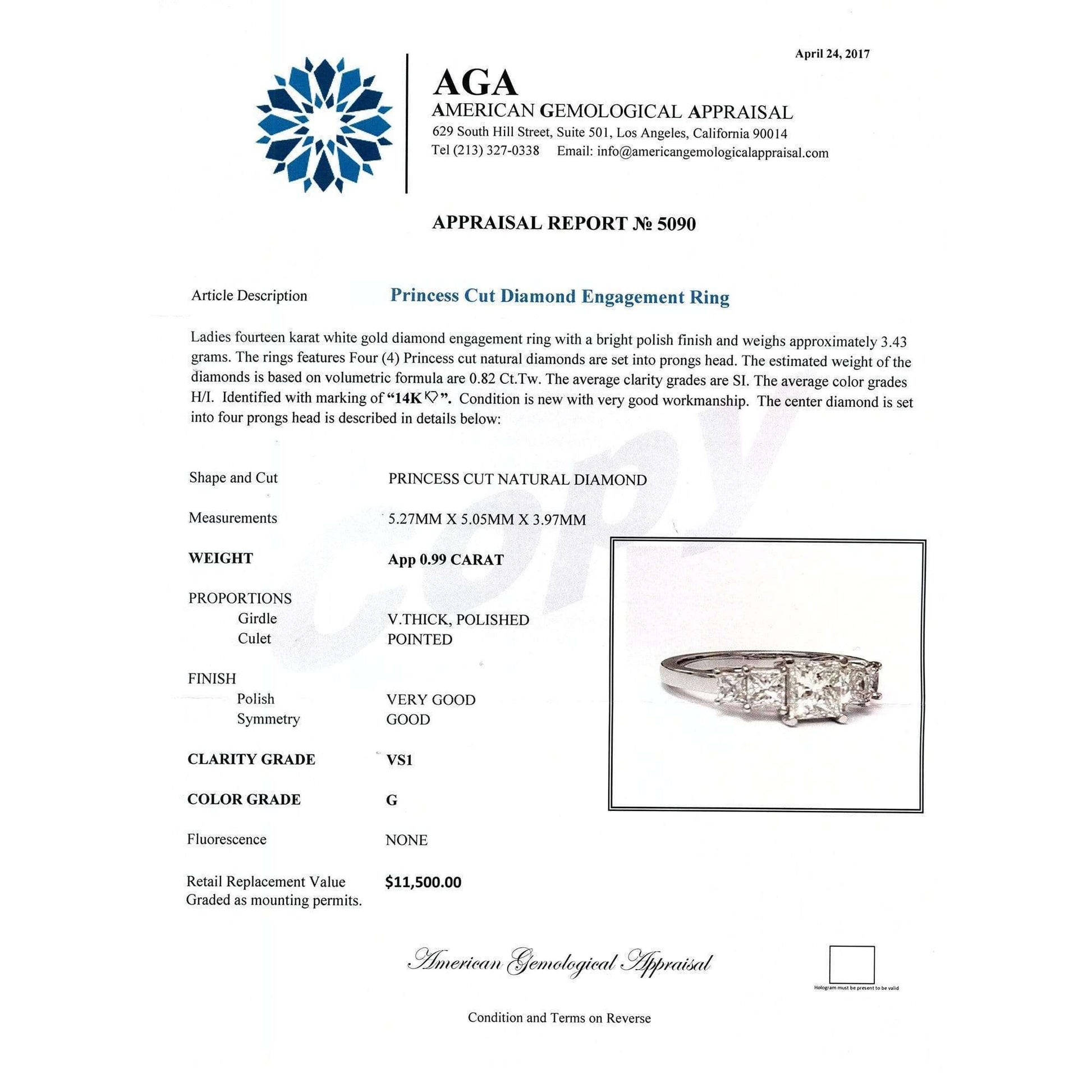 Kobelli Certified 14k White Gold 1 4/5ct TDW Five Stone Diamond Engagement Ring