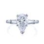 2.11 Carat Natural Diamond Pear Van Cleef Platinum Ring (GIA)