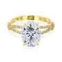 Kobelli Regina Oval Moissanite One-of-A-Kind Ring
