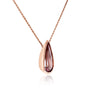 Solitaire Pear Morganite 4.35 Carat Necklace