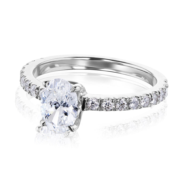 Kobelli Oval Diamond Engagement Ring