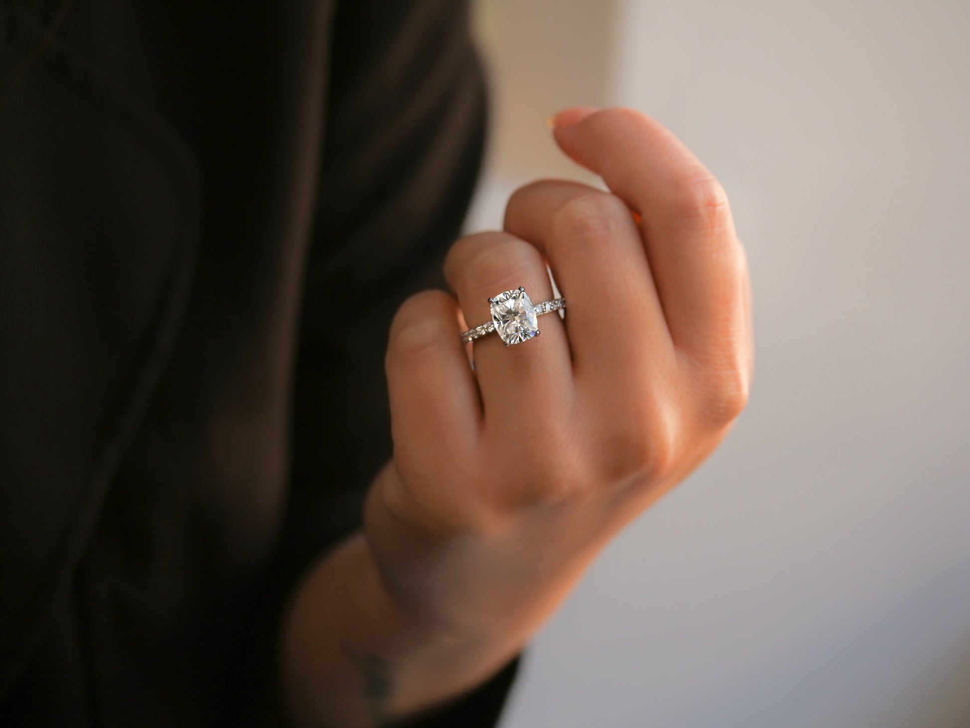 4.16 Carat Moissanite Santorini Ring