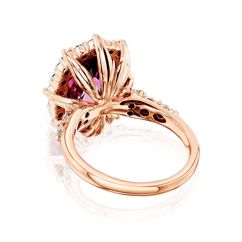 Kobelli Pink Tourmaline Elongated Ring