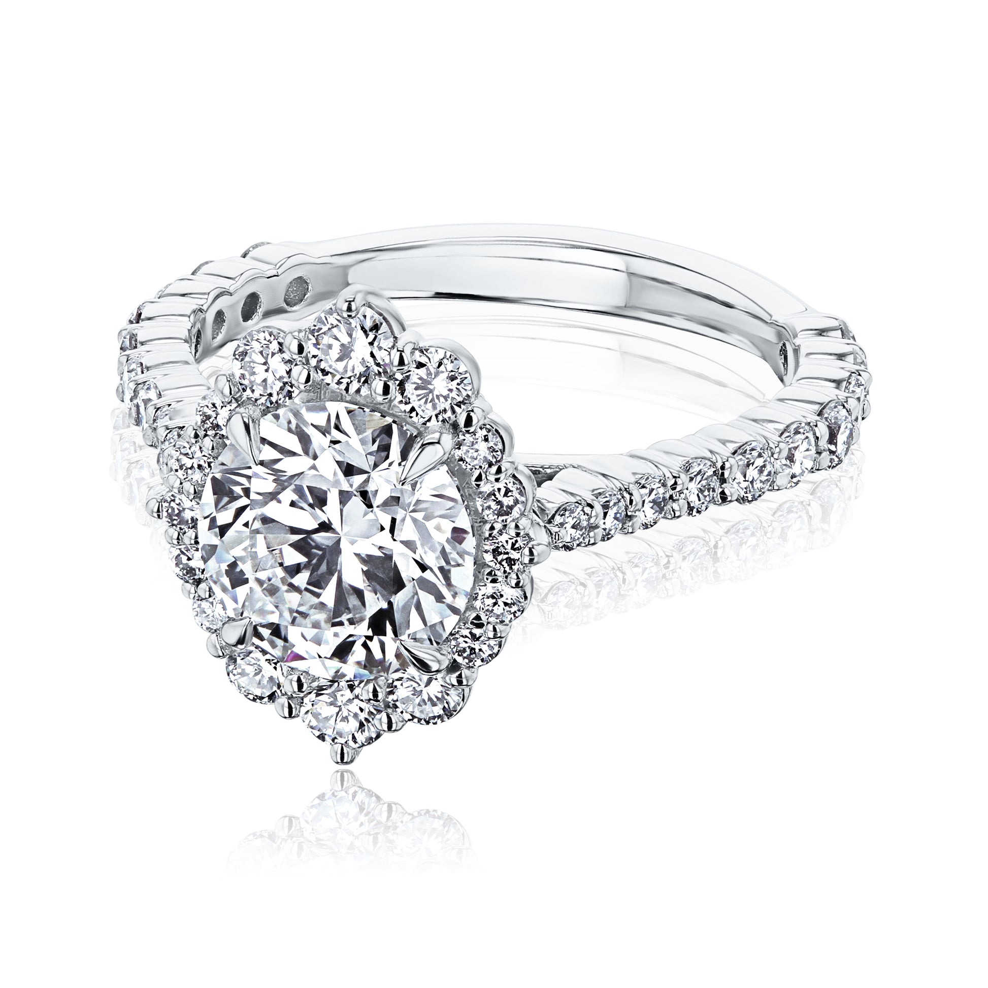 2.49 Carat Lab Grown Diamond Basilica Ring