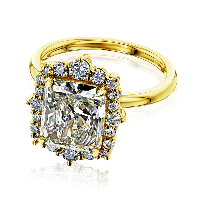 Kobelli Rocaille Diamond EX Halo Engagement Ring