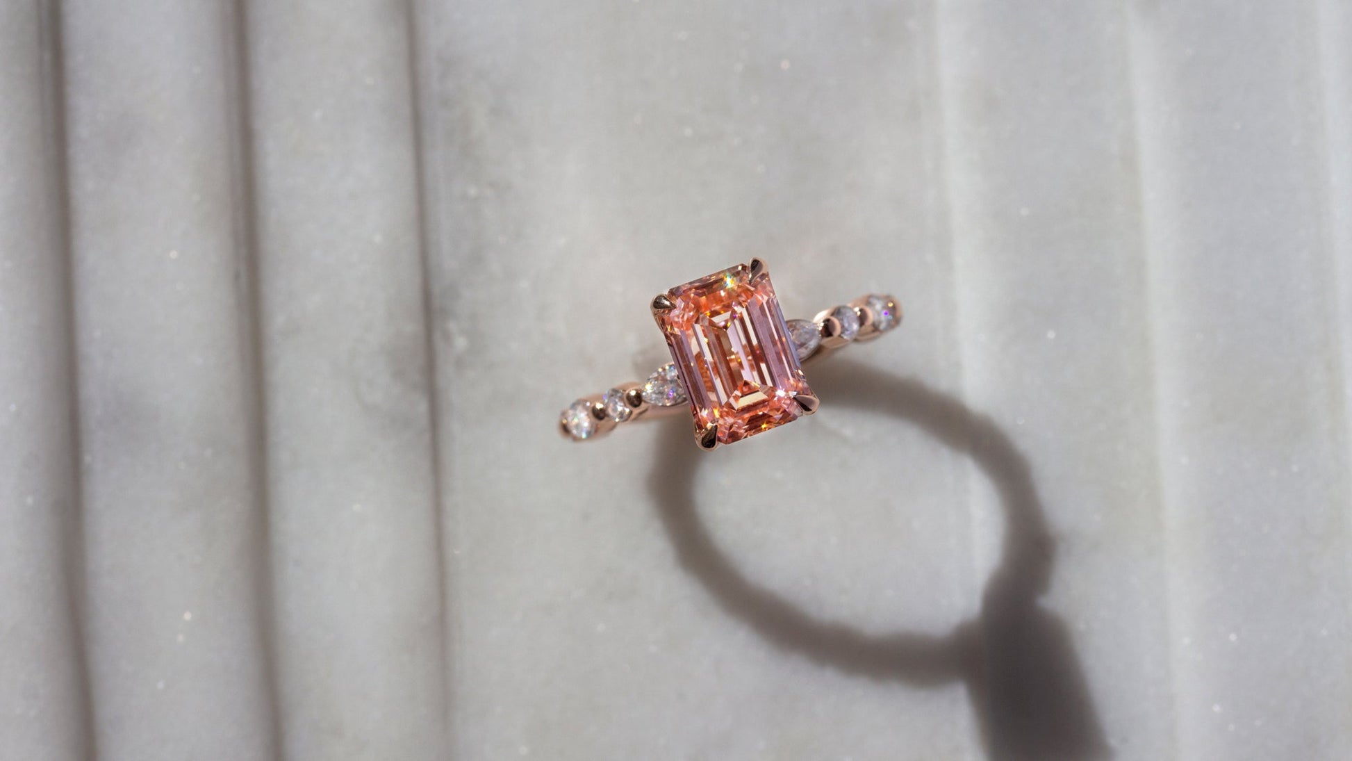 3.64 Carat Pink Diamond Bubble Ring (IGI)