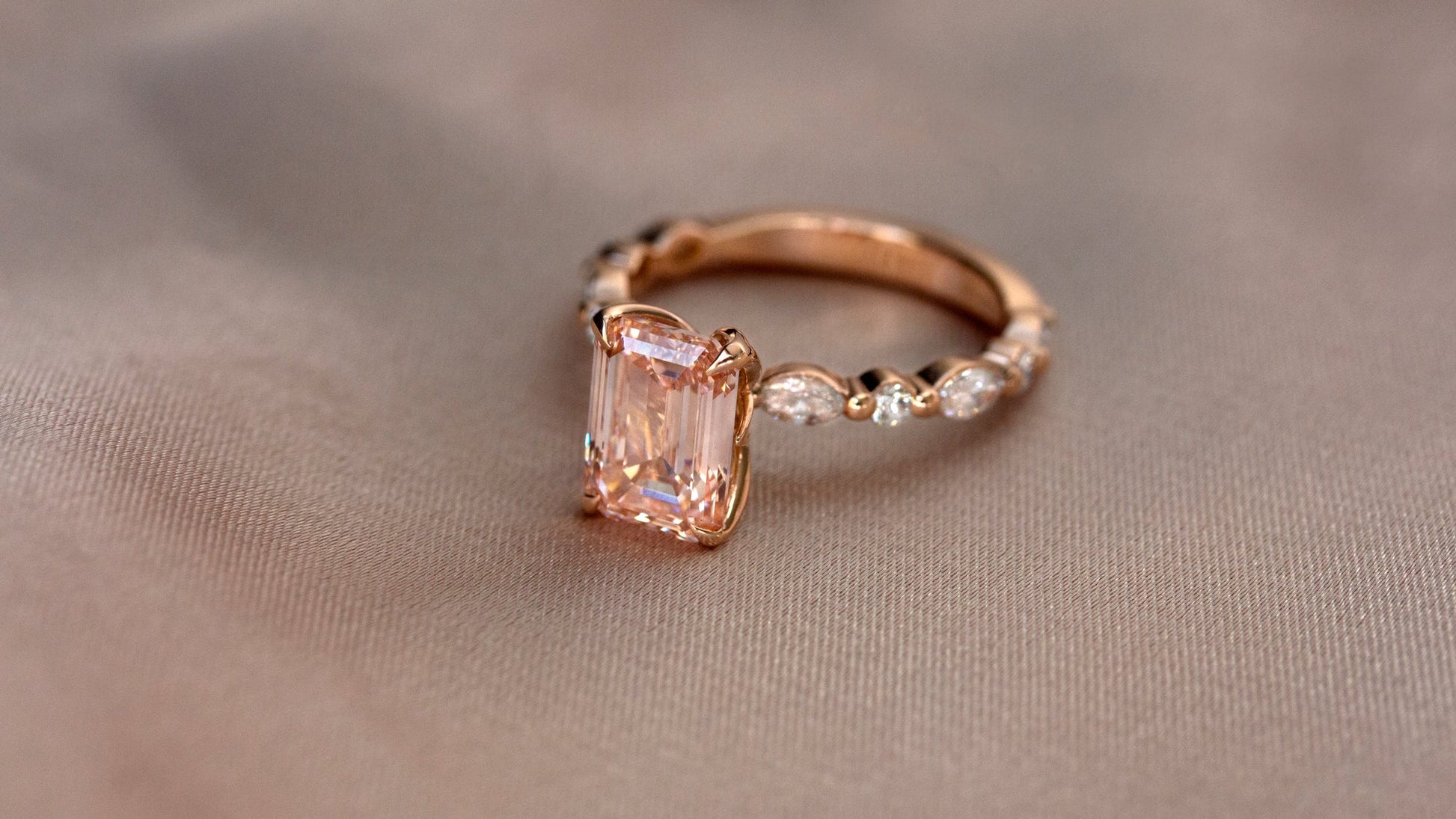 3.64 Carat Pink Diamond Bubble Ring (IGI)