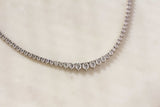 Kobelli Baguette Diamond Necklace
