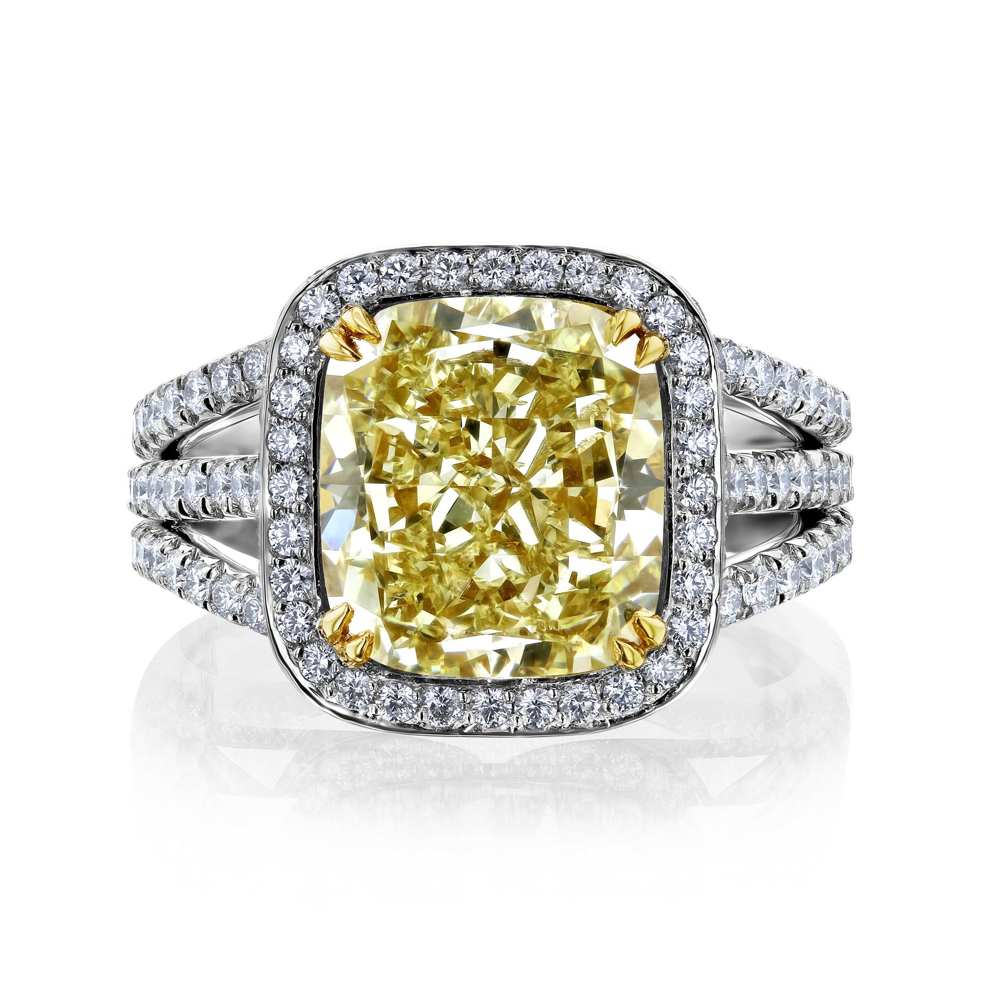 Kobelli Canary Fancy Yellow Diamond Ring
