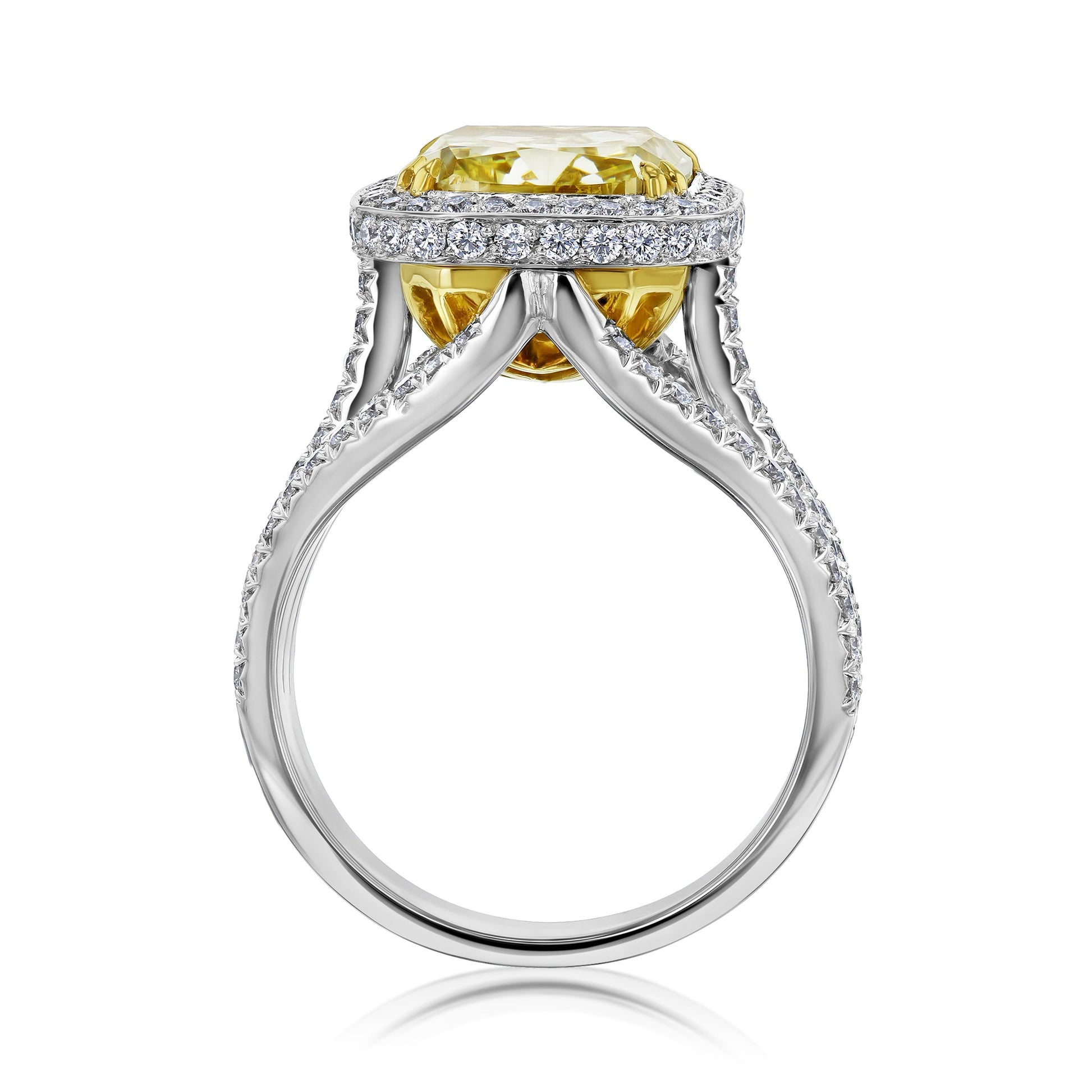 Kobelli Canary Fancy Yellow Diamond Ring