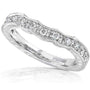 Kobelli Round Diamond Band 1/5 carat (ctw) in 14K White Gold