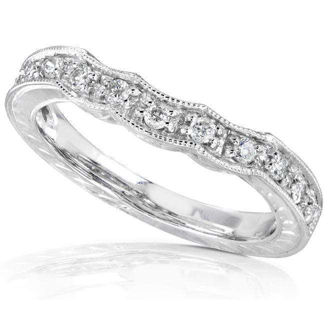 Kobelli Round Diamond Band 1/5 carat (ctw) in 14K White Gold