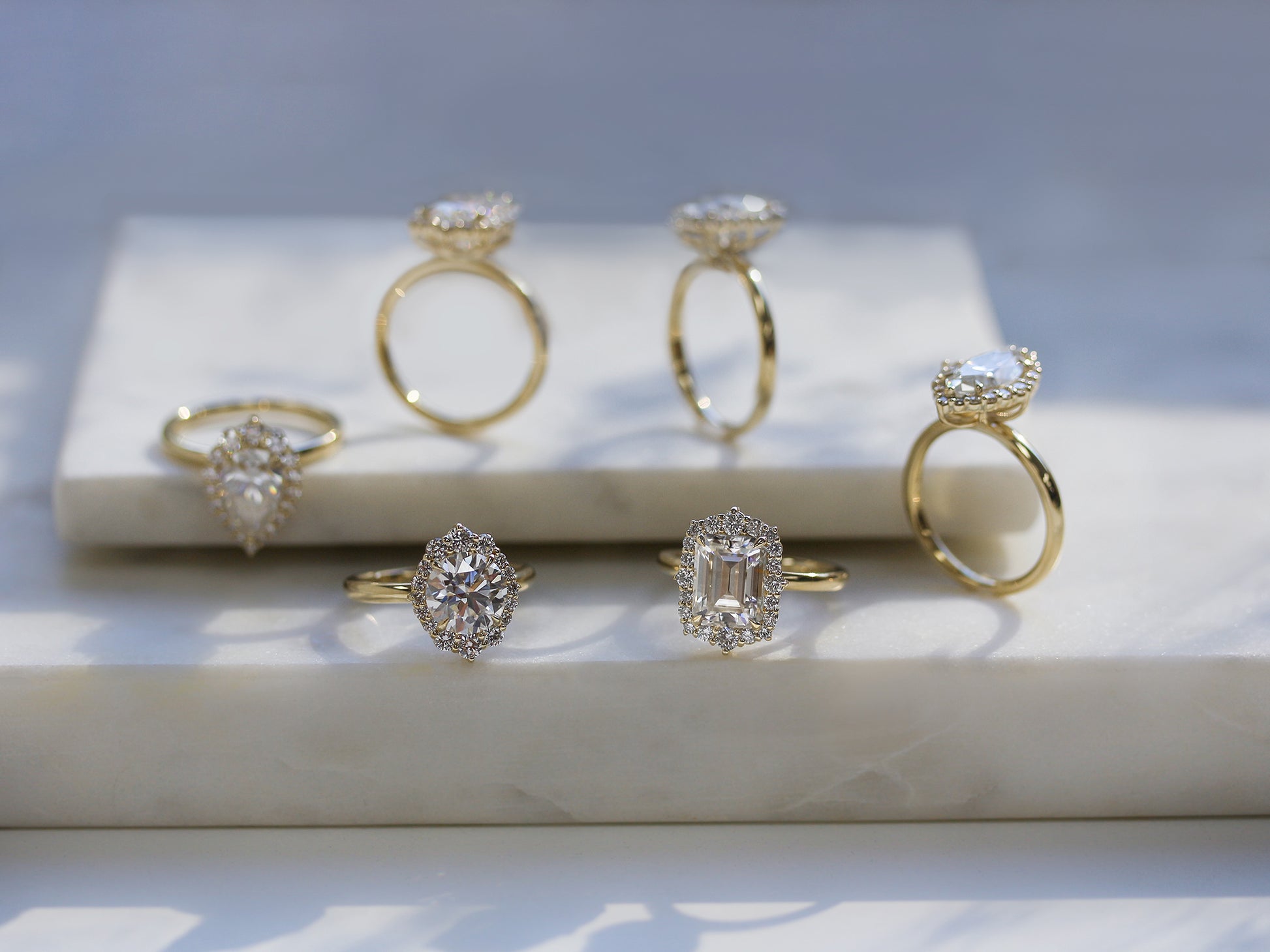 2.85 Carat Moissanite Elizabeth Bridal Set