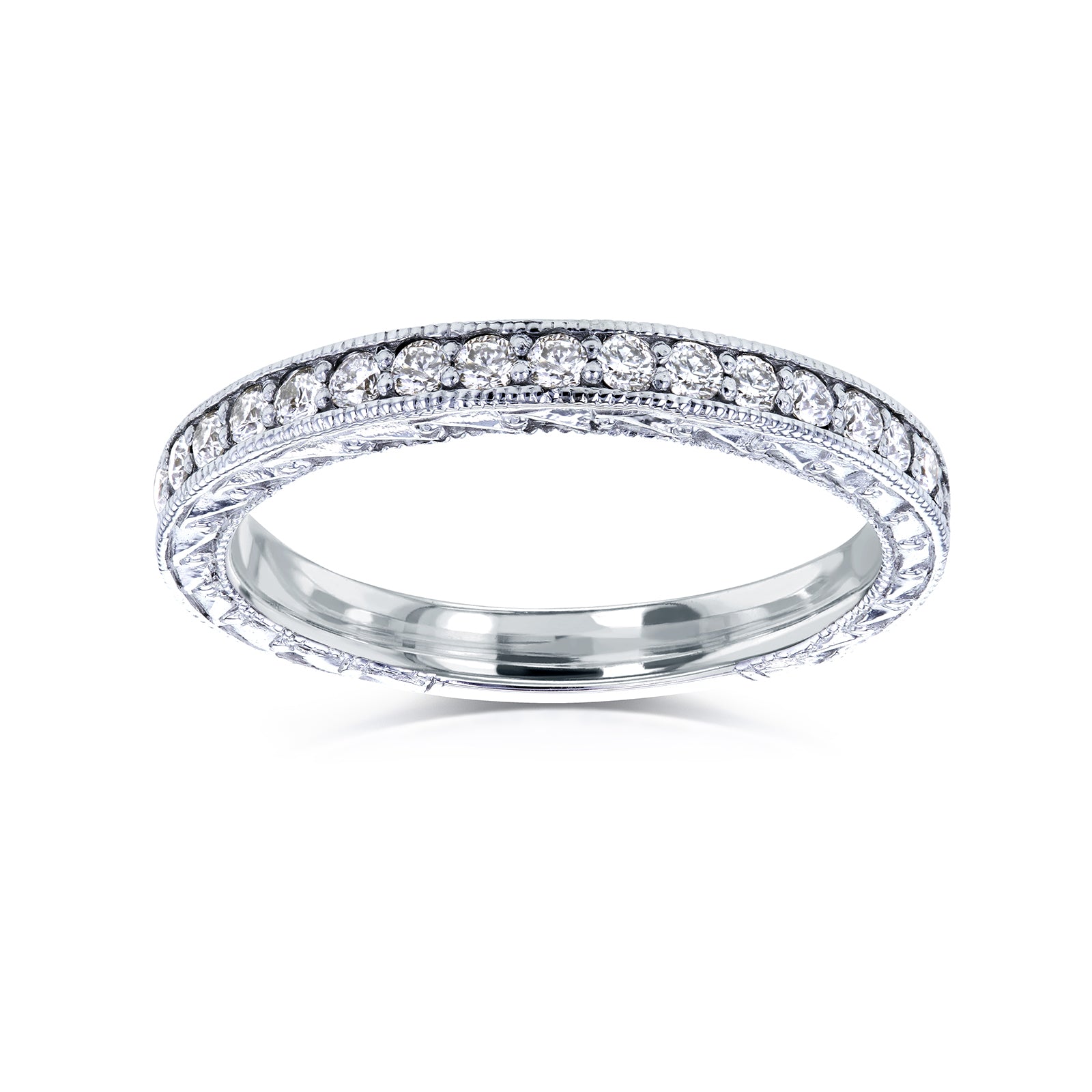 Kobelli Antique Engraved Vintage Wedding Bands