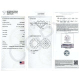 Kobelli Lab Created Diamond Screw Back Martini Stud Earrings 3/5ctw in 18k White Gold (IGI Certified) F71407X