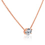 Kobelli East-West Oval Solitaire Necklace