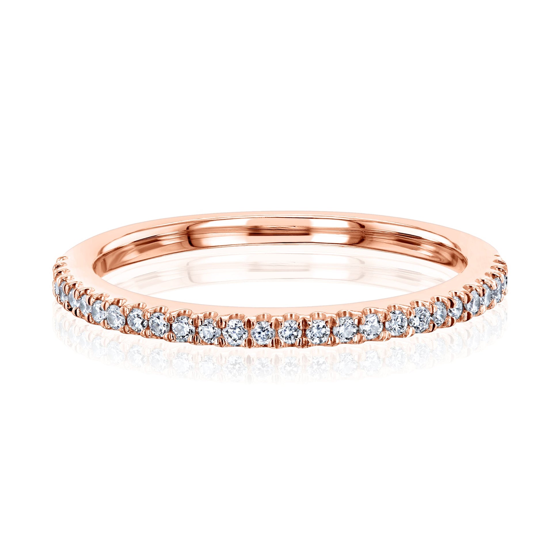 Kobelli Diamond Wedding Band Pave Setting 1/6 CTW 14k Gold