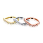 Kobelli Wavy Three Piece Stackable Diamond Band