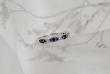 Kobelli Sapphire and Lab-grown Diamond Scalloped Band