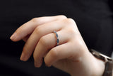 Kobelli Sapphire and Lab-grown Diamond Scalloped Band