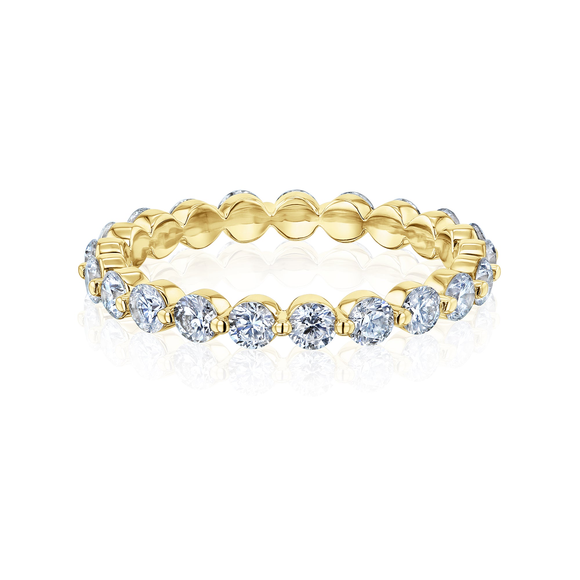 2.3mm Lab Grown Diamond Eternity Bubble Ring