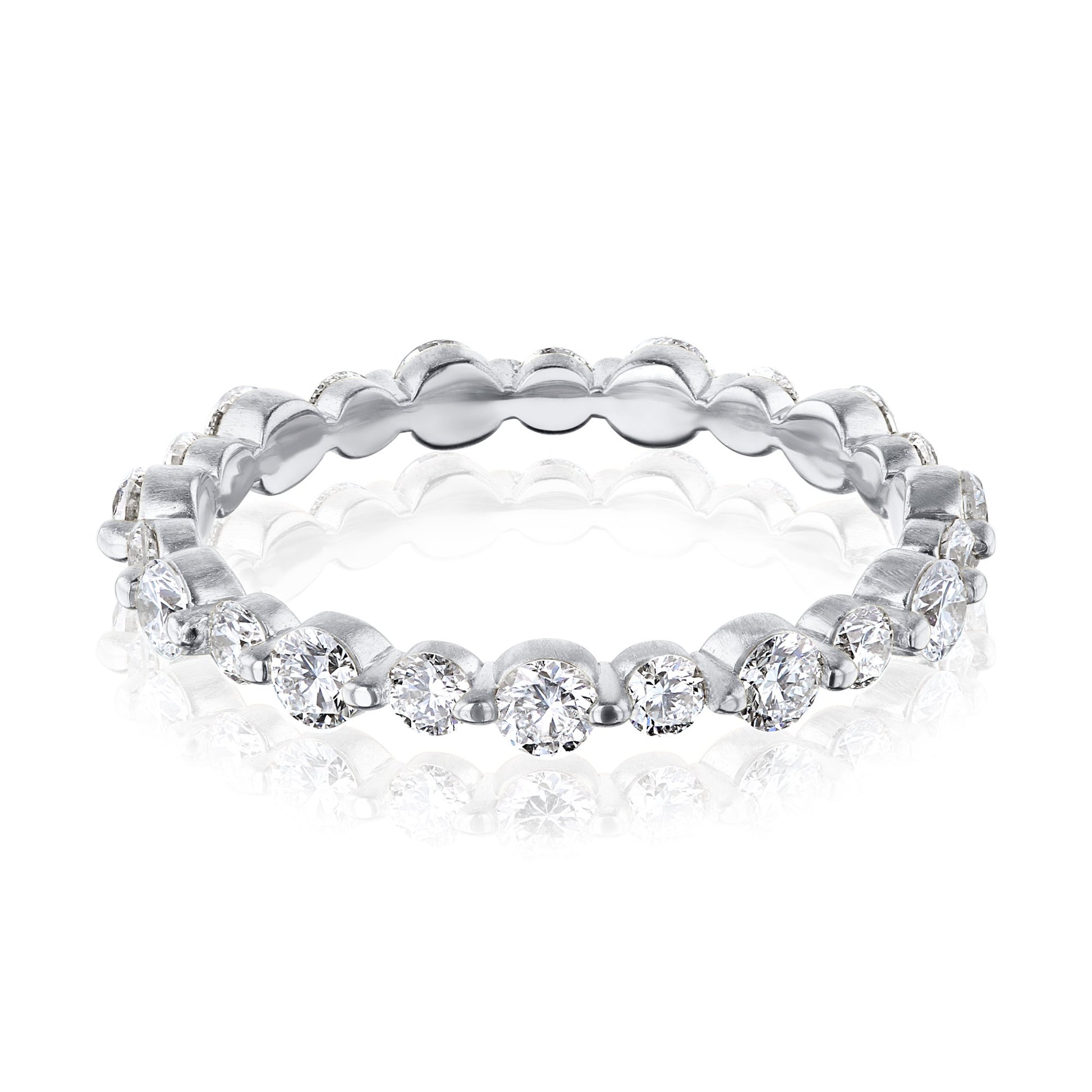 Kobelli Alternating Bubble Diamond Eternity Band