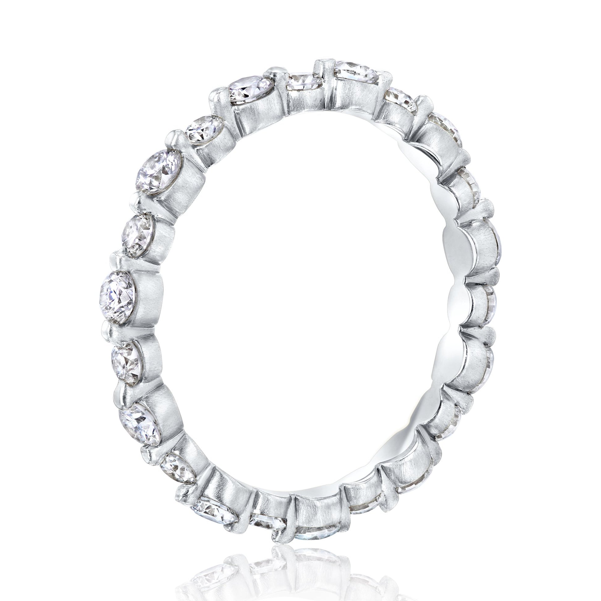 Kobelli Alternating Bubble Diamond Eternity Band