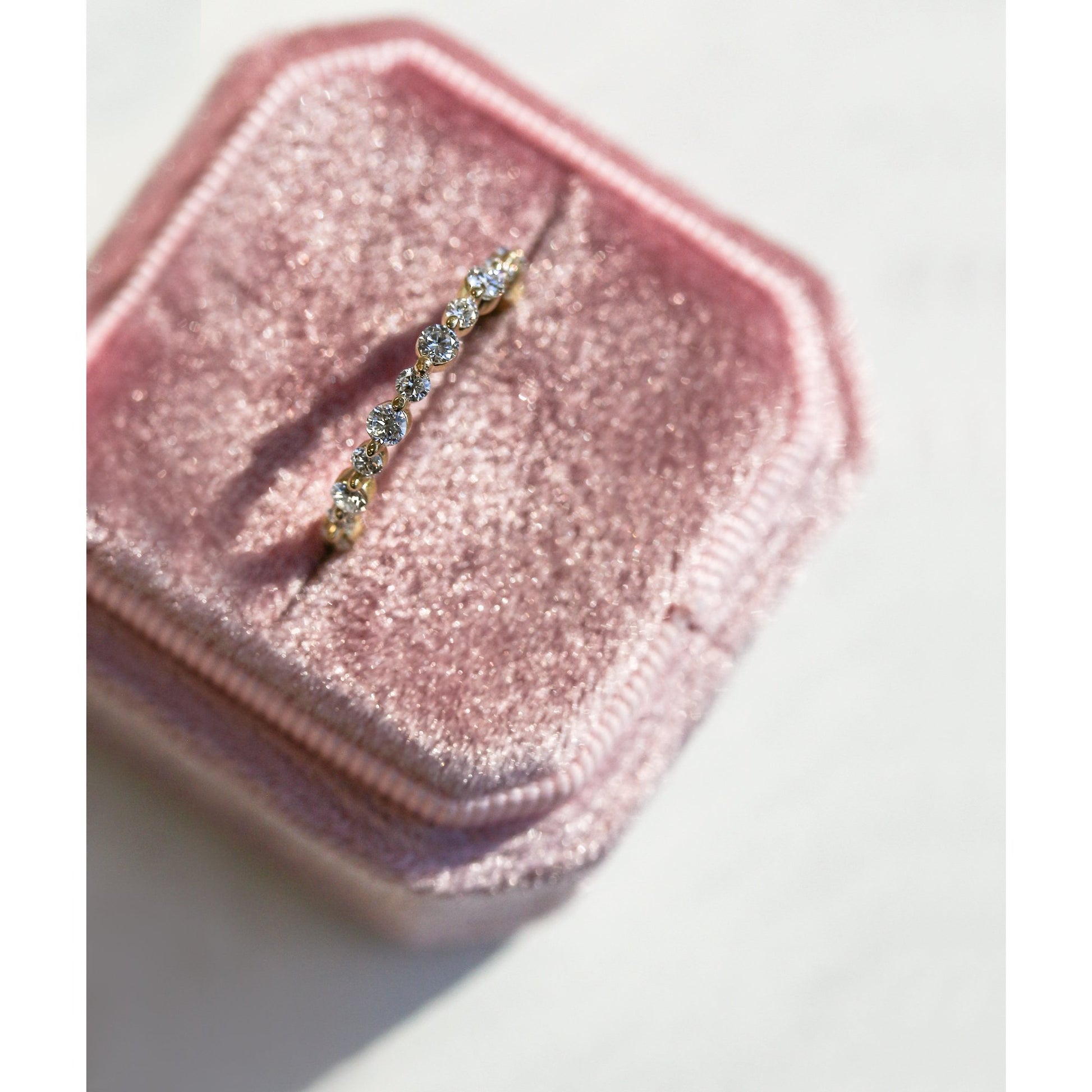 Kobelli Alternating Bubble Diamond Eternity Band