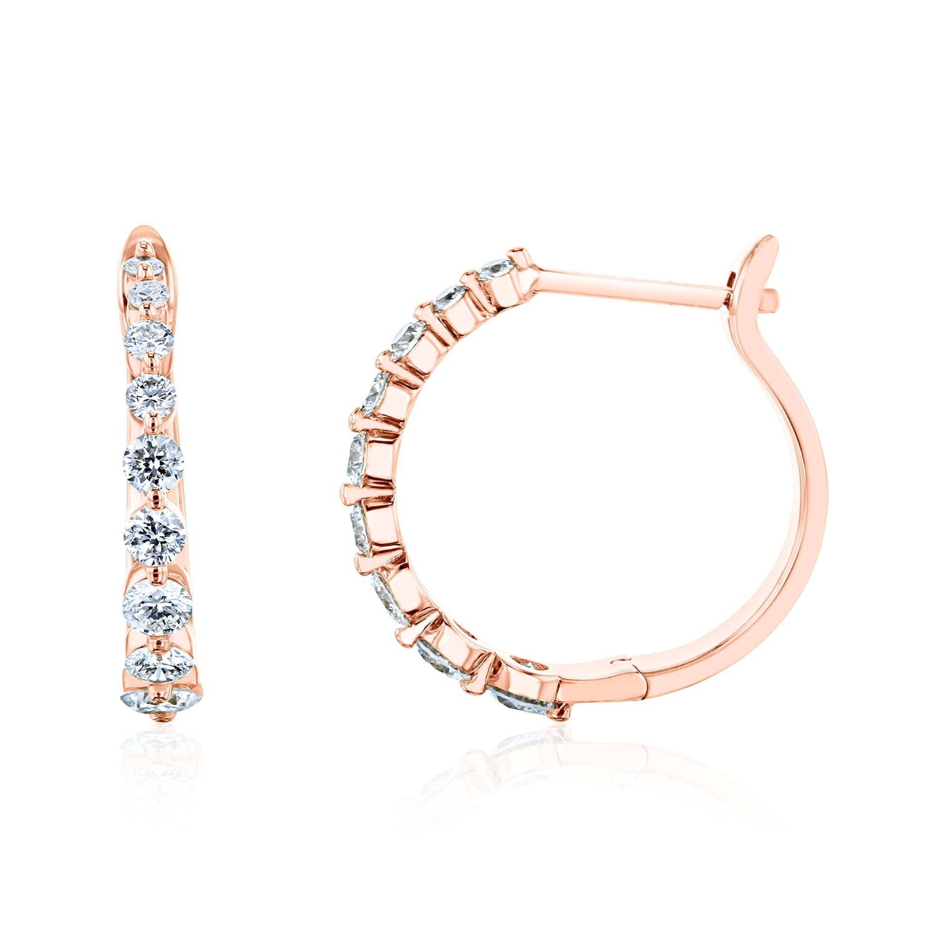 1 Carat Lab Grown Diamond Mini Bubble Huggies