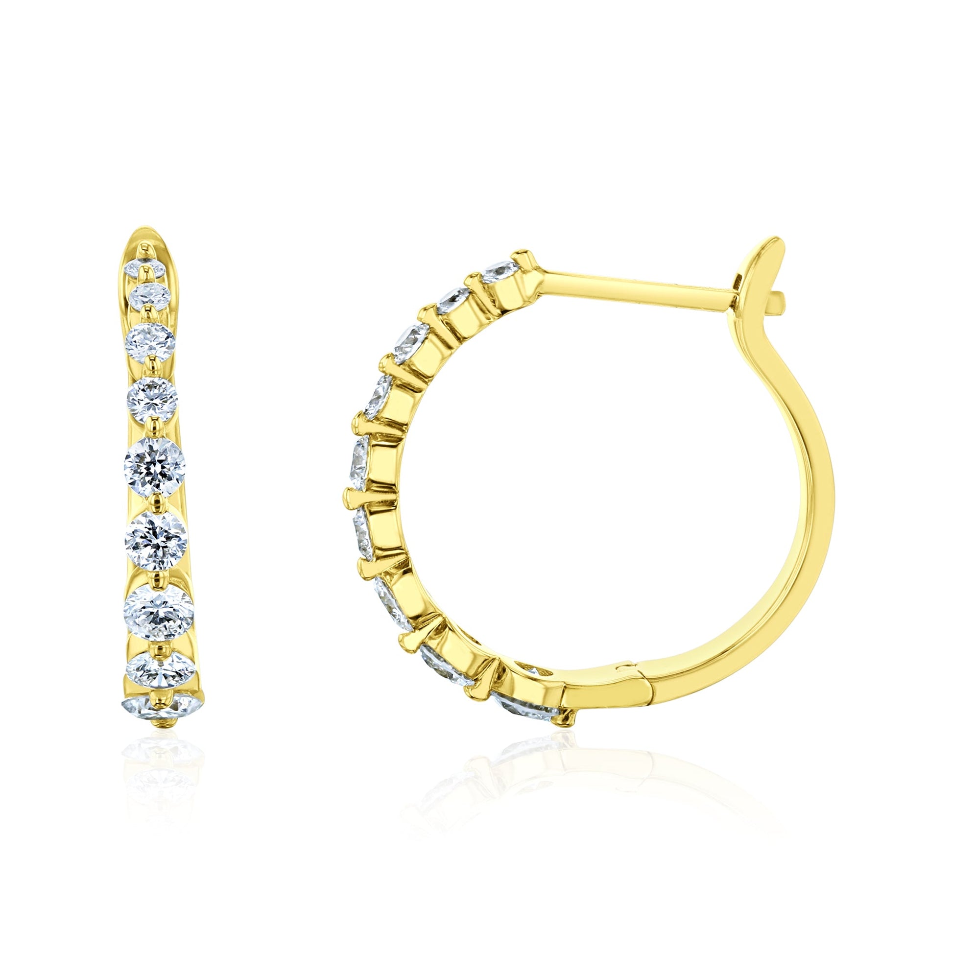 1 Carat Lab Grown Diamond Mini Bubble Huggies