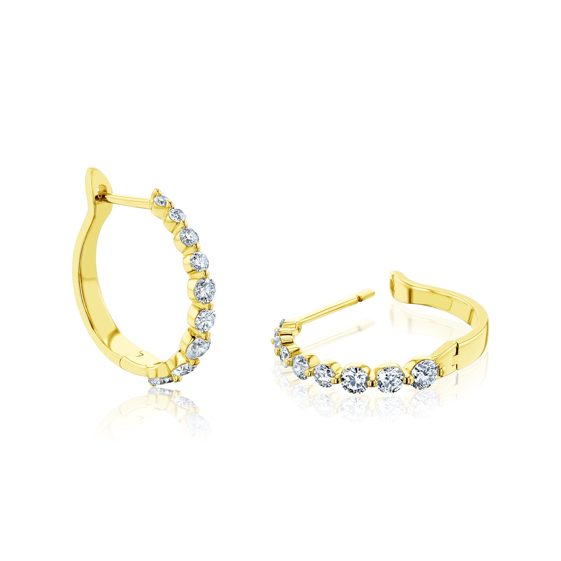 1 Carat Lab Grown Diamond Mini Bubble Huggies