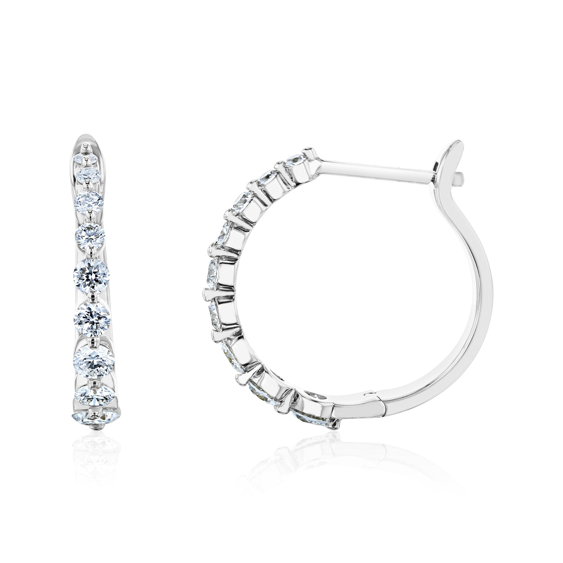 1 Carat Lab Grown Diamond Mini Bubble Huggies