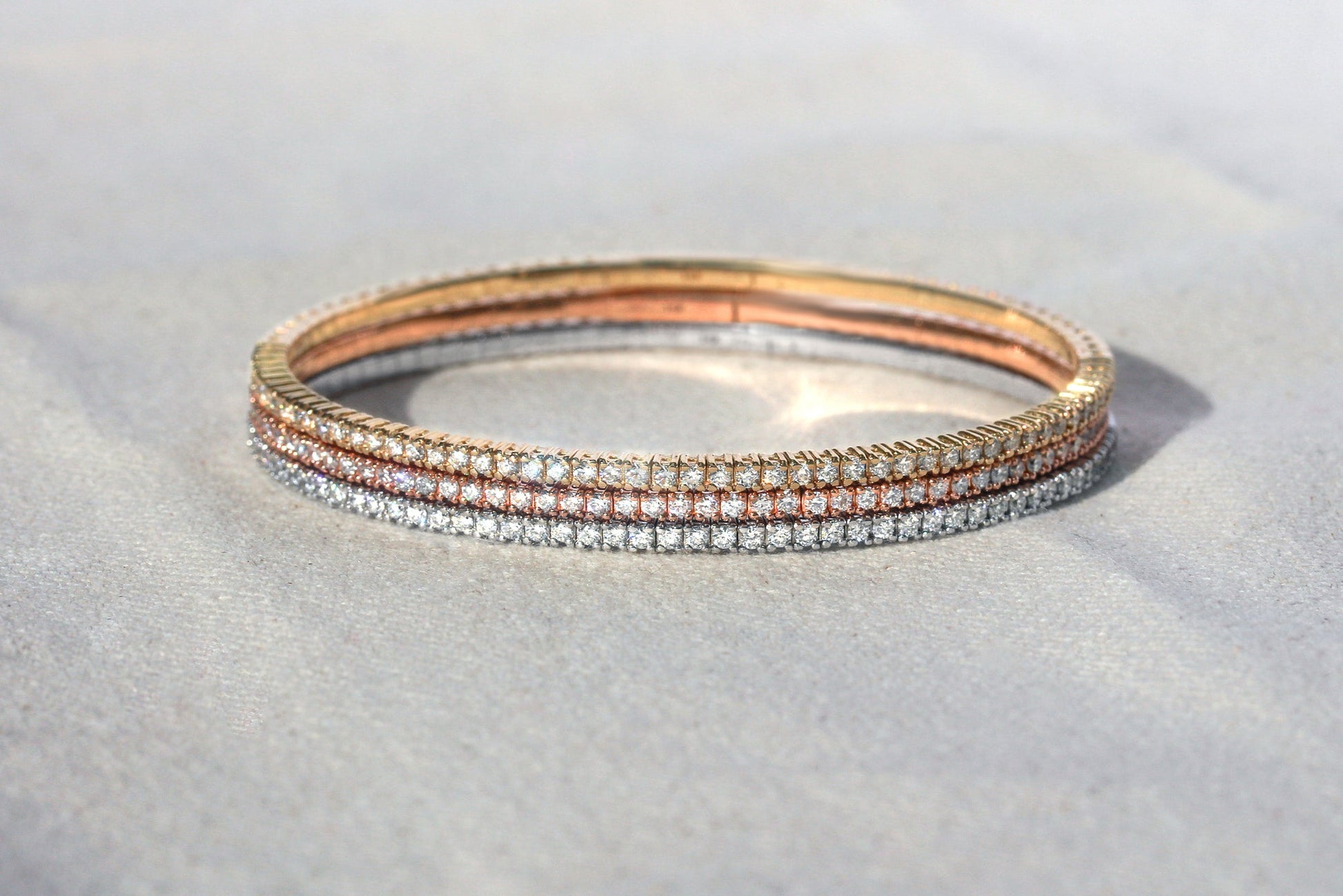 0.90 Carat Diamond Bangles by Kobelli