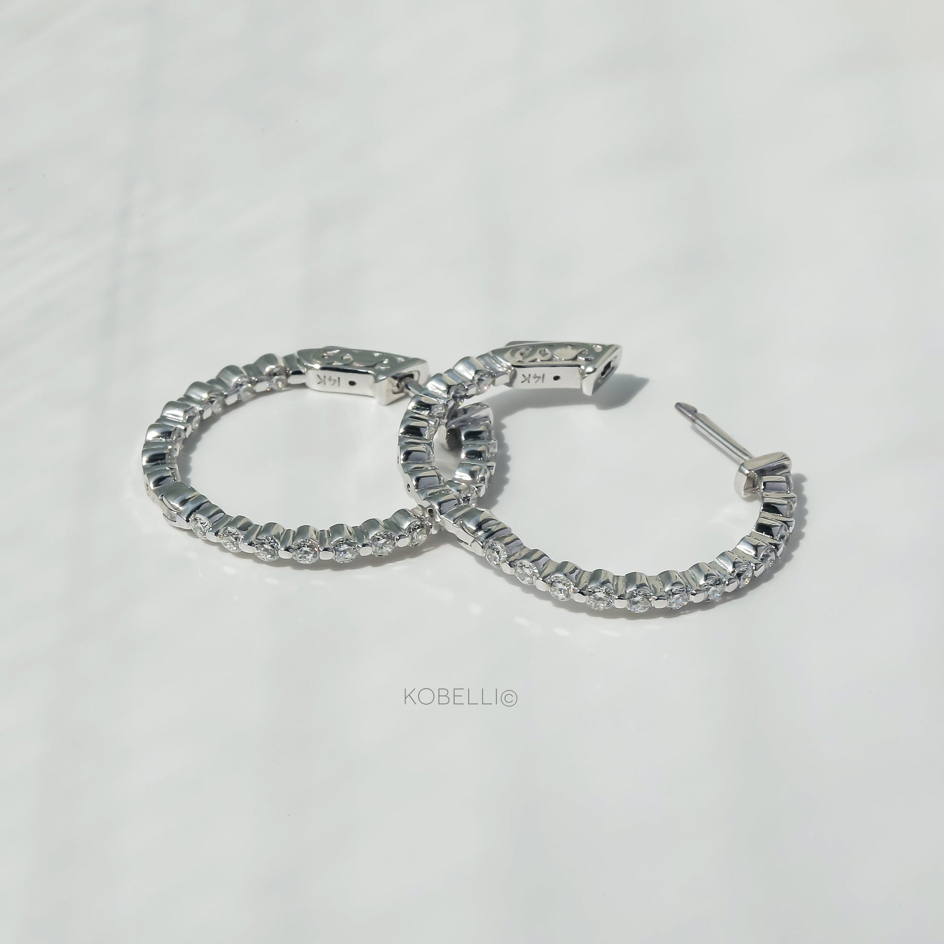 Kobelli Diamond Hoop Earrings