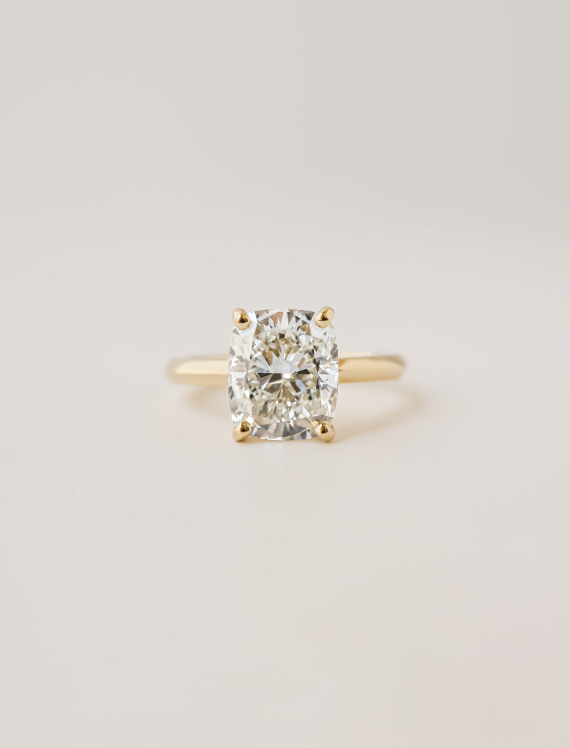 Kobelli Custom Tailored Basic Corner-prongs Diamond Ring