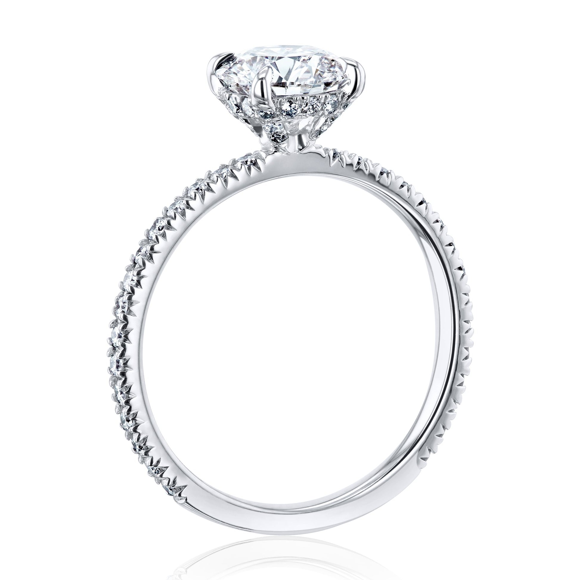 Kobelli Diamond Wrap Basket Engagement Ring