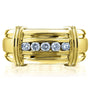 Kobelli Channel Diamond Unisex Wedding Band 1/5 CTW in 10k Yellow Gold